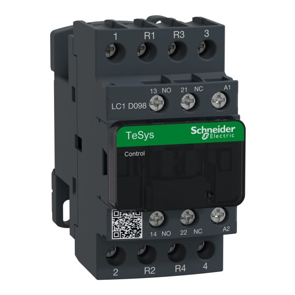 شنايدر LC1D128B7 المقاولين | موصل TeSys D - 4P(2 NO + 2 NC) - AC-1 - <= 440 فولت 25 أمبير - 24 فولت ملف تيار متردد