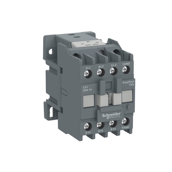 شنايدر LC1E2510M5 | موصل، EasyPact TVS، 3P(3NO)، AC-3، <= 440 فولت، 25 أمبير، ملف تيار متردد 220 فولت، 50 هرتز، 1 لا يوجد اتصال مساعد
