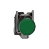 شنايدر XB4BVG3 | ضوء إرشادي، معدني، أخضر، Ø22، عدسة عادية مزودة بمؤشر LED مدمج، 110...120 فولت تيار متردد