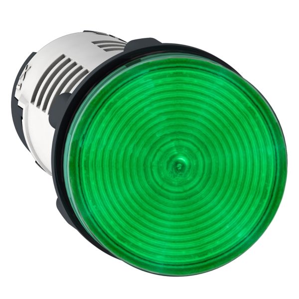 شنايدر XB7EV03MP هارموني | ضوء تجريبي متآلف، بلاستيك، أخضر، Ø22، LED متكامل، 230...240 فولت تيار متردد
